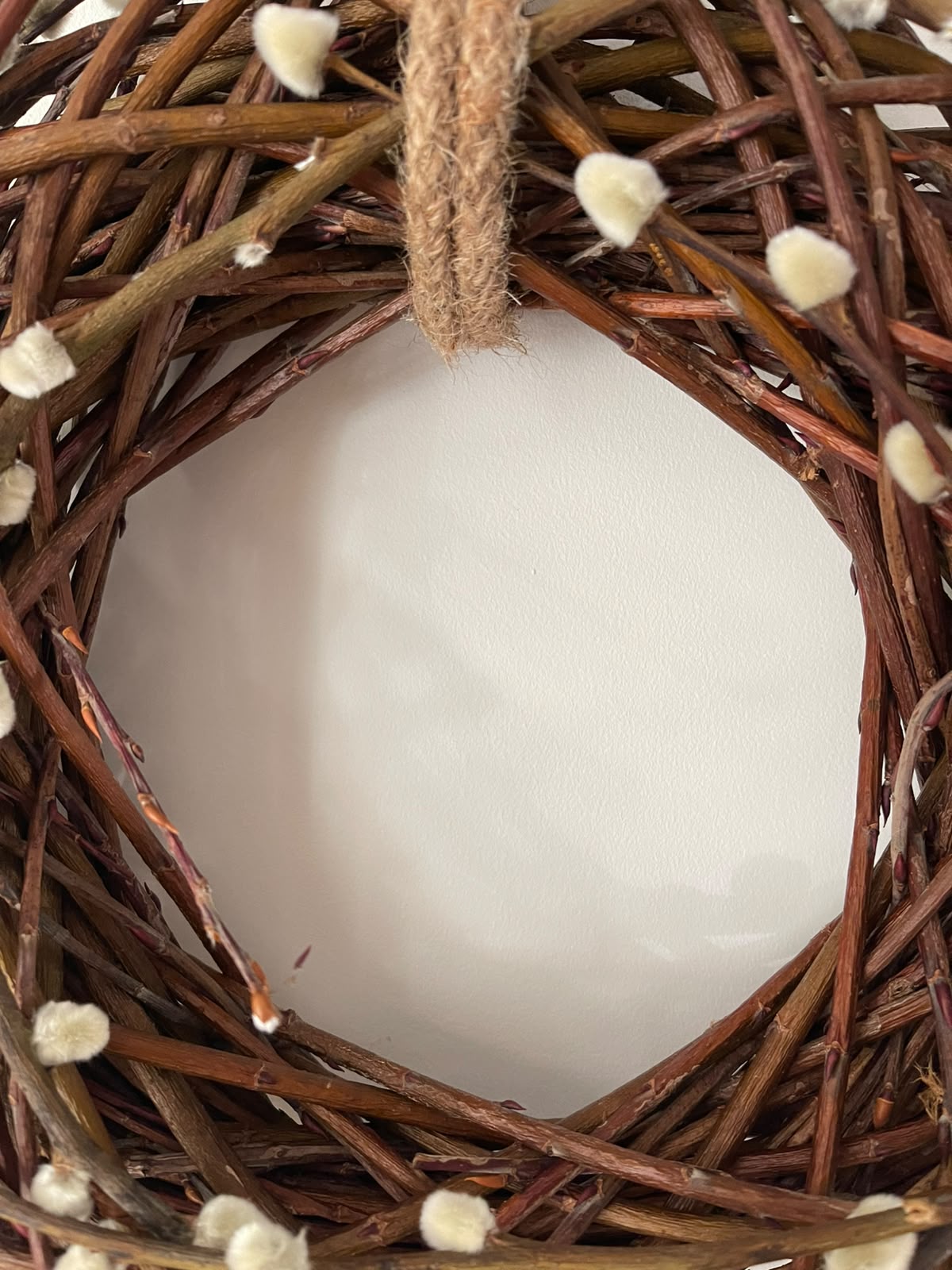 Small Dried Pussy Willow Wreath