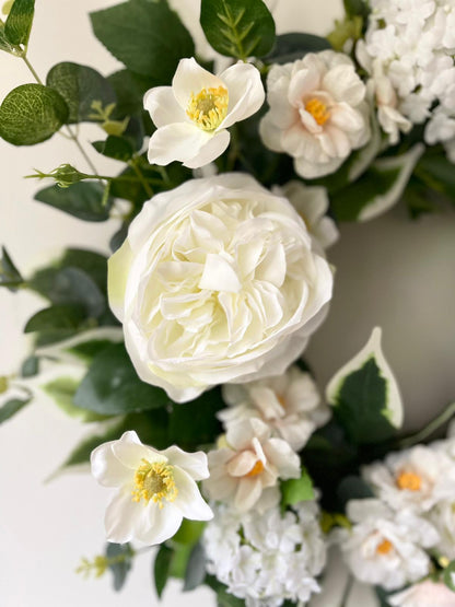 Faux Elegant Country Floral Wreath